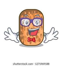 Geek fried tempeh in bowl character wooden