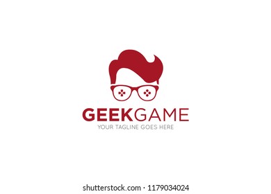 geek game logo. icon, symbol design template