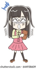 Geek girl is shocked