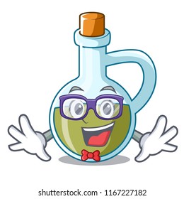Geek glass bottle premium olive oil character