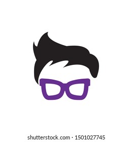 Geek glasses graphic design template vector isolated