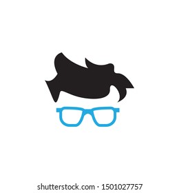 Geek glasses graphic design template vector isolated