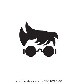 Geek glasses graphic design template vector isolated