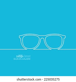 Geek glasses icon. 
