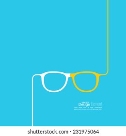 Geek Glasses Icon. 