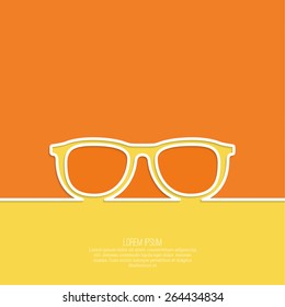 Geek glasses icon. 