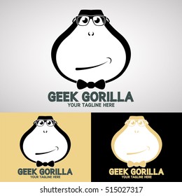 Geek Gorilla Logo Design for Creative Business, Student Club, Education Group, etc.