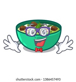 Geek green churry above mascot table wood