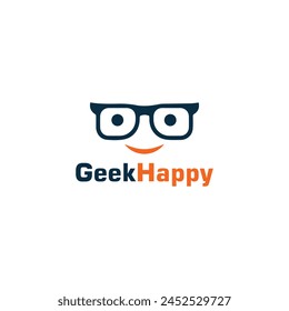 Geek Happy Logo Modern Symbols