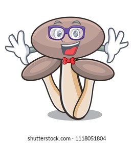 Geek honey agaric mushroom character cartoon