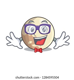 Geek image of planet pluto in character