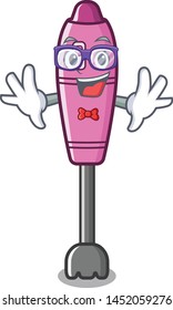 Geek immersion blender placed in character box