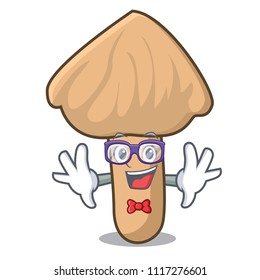 Geek inocybe mushroom character cartoon