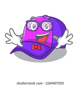 Geek isolated cap in the a mascot