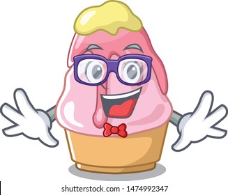 Geek kakigori bowl places in mascot tray