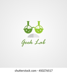 Geek Lab Design Logo Template