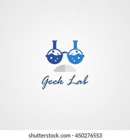 Geek Lab Design Logo Template