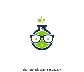 Geek Lab Logo Design Element