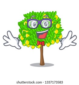 Geek lemon tree isolated with the mascot