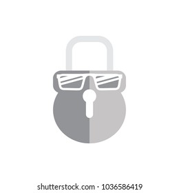 Geek Lock Logo Icon Design