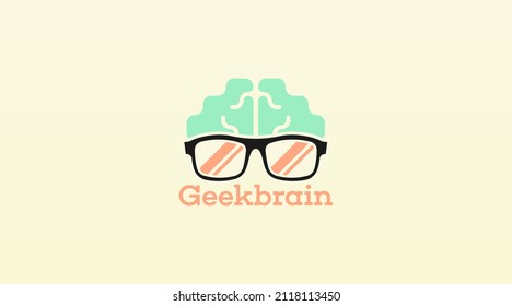 Geek Logo Design Concept Vector. Geek Logo Template in Flat Color Design Style