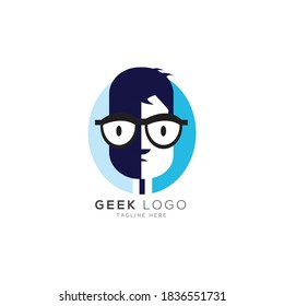 Geek Logo Design Inspiration, vector Logo.