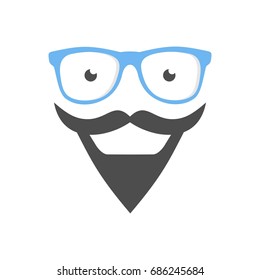 Geek logo design template