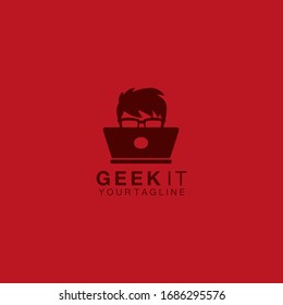 Geek Logo design template idea