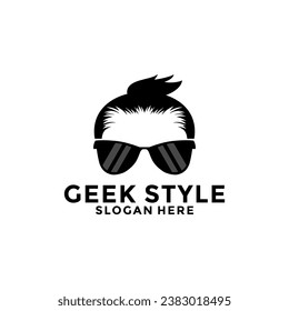 Geek logo design vector template, geek logo icon