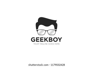 geek logo, icon, symbol design template