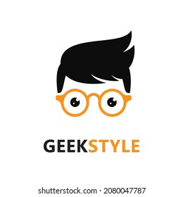 Geek Logo Icon Vector Design Illustration