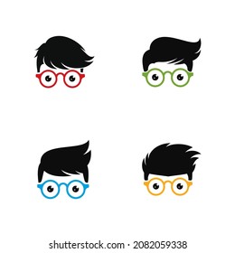 Geek Logo Icon Vector Design Illustration