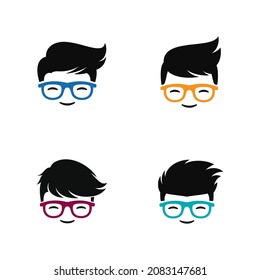 Geek Logo Icon Vector Design Illustration