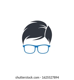Geek logo template vector icon illustration
