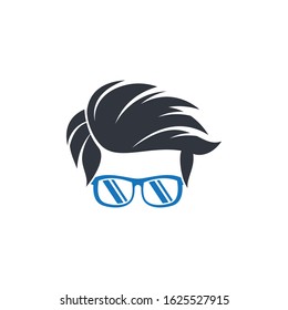Geek logo template vector icon illustration