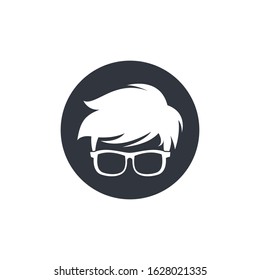 Geek logo template vector icon illustration