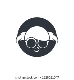 Geek logo template vector icon illustration