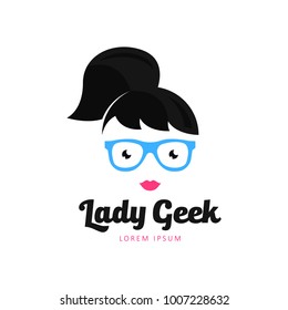 Geek logo. Unique logo vector template