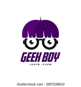 Geek logo. Unique logo vector template