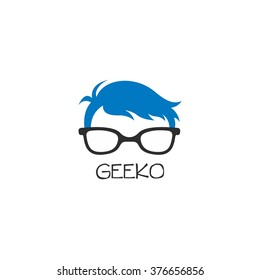 Geek Logo Vector Illustration