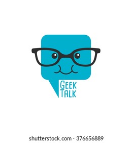 Geek Logo Vector Illustration