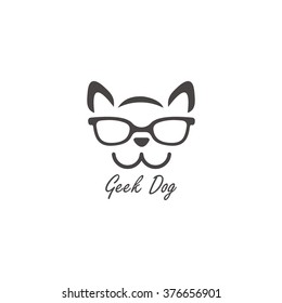 Geek Logo Vector Illustration