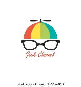 Geek Logo Vector Illustration