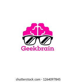 Geek logo vector. People logo vector. Geek logo template