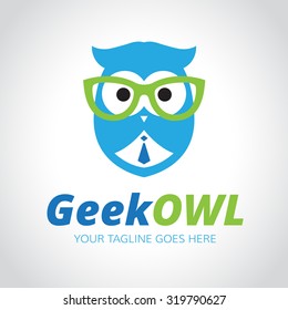 Education Logo Design Template Bulb Owl Stock Vector (Royalty Free ...