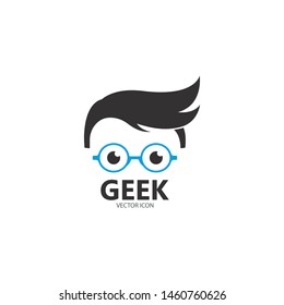 Geek Logo,Vector Logo template design 