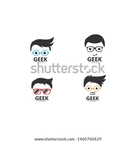 Geek Logo,Vector Logo template design 