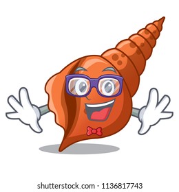 Geek long shell character cartoon