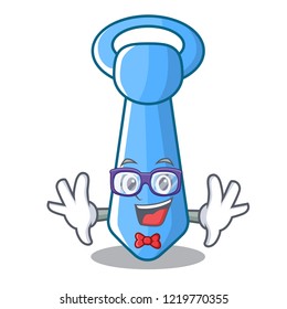 Geek male neckties design character shaped love