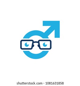 Geek Man Logo Icon Design